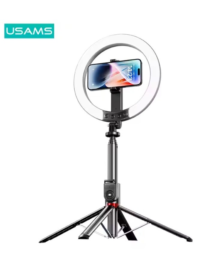 Usams 10inch Live Stream Stand Photography Right Light Selfie Tiktok Living Video Fill Light 10 Inch Led Ring Light  - Image 1