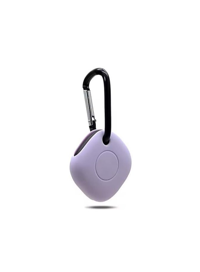 Ecosystem Silicone Case with Key Ring Bag Charm Clip Compatible with Sam Sung Galaxy SmartTag,1 Pack - Image 1