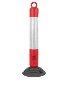 RACO RACO Traffic Safety Plastic Delineator Post Red 76CM Flexible Warning Post Road Safety Bollard with Demountable Base 