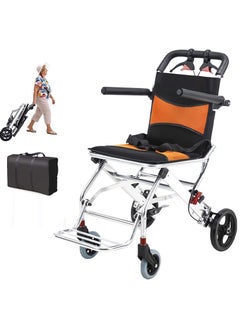 Cool Baby COOLBABY Aircraft Wheelchair. Travel Wheelchair. Ultra light Aluminum Alloy Wheelchair. Portable Folding Wheelchair. Elderly Disabled Scooter(with storage bag)  - Image 1