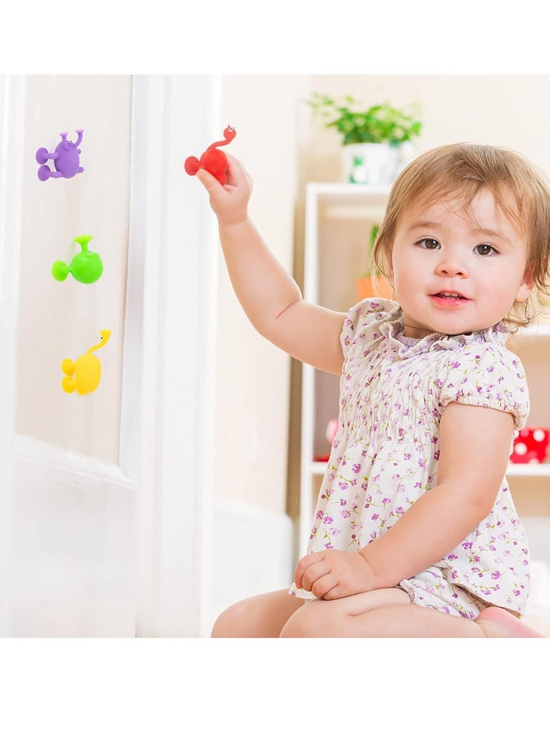 كيلا ألعاب أكواب الشفط، مجموعة ألعاب الضغط المكونة من 9 قطع من مكعبات البناء المصنوعة من السيليكون الناعم، ألعاب أكواب الشفط على شكل حيوان، ألعاب تفاعلية متعددة الألوان للآباء والأطفال، غرفة الأطفال - Image 5