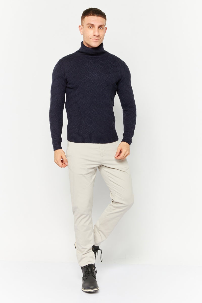 Sorbino سويت شيرت رجالي بياقة مدببة، كحلي - Image 4