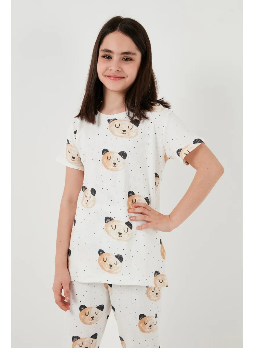 Lela 100% Cotton Crew Neck Short Sleeve Pajama Set Girl's Pajama Set 6651002