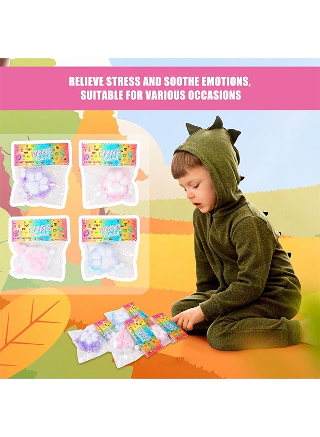 اتش واي لعبة Cat Paw Squishy الحسية ، ألعاب Kawaii Squishies PVC الحسية ، هدايا تغليف OPP لتخفيف التوتر ، ألعاب تململ أشياء جديدة اسفنجية مناسبة للأطفال في سن المراهقة (أبيض) - Image 4