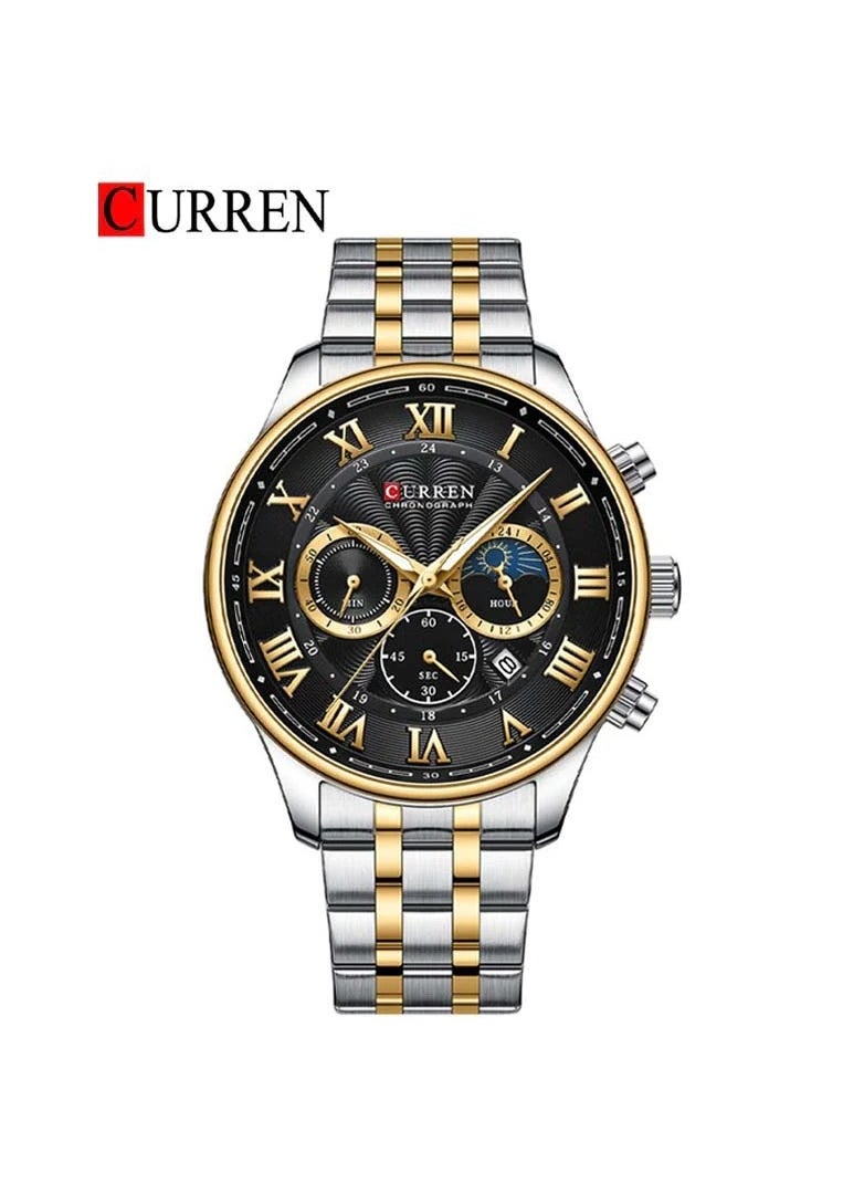 CURREN CURREN 8427 Original Brand Stainless Steel Band Wrist Watch For Men  - Image 1