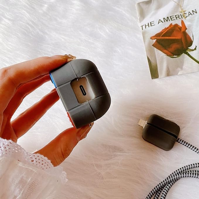 INEFABLE Charger Case Cover Protector with 3D Cute Pattern for iPhone Charger only 18W & 20W, Data Charging Cable Wire Saver Protective Cable Cover Full Protection - Set of 1 (Rich Duck) - Image 2