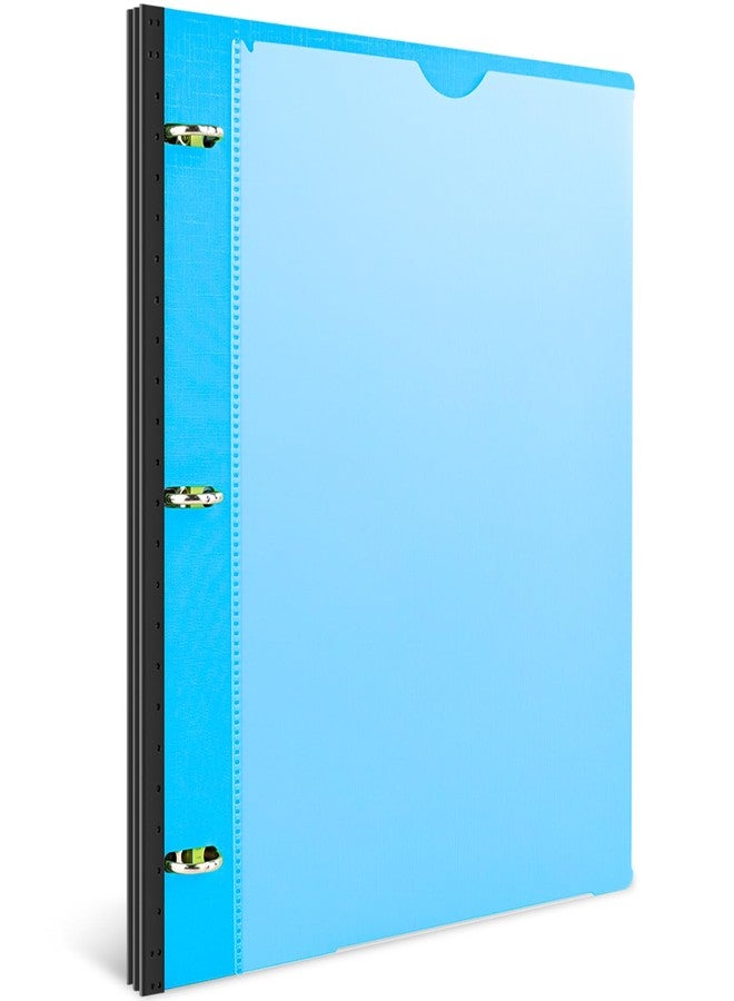 INFUN 1 Inch Telescoping 3 Ring Binder - 1PCS-Blue - Image 1