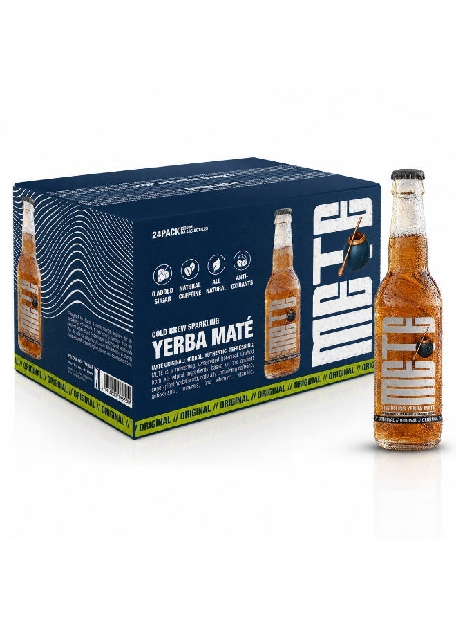 METE Sparkling Yerba Mate - Original Flavor - Pack - 4 x 330ml - Natural Caffeine Drink - Antioxidants - No Preservatives - UAE - Image 2