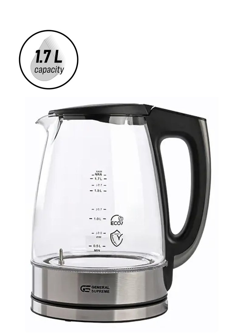 GENERAL SUPREME General Supreme Water Kettle, Glass, 1.7 Liter  - Image 1