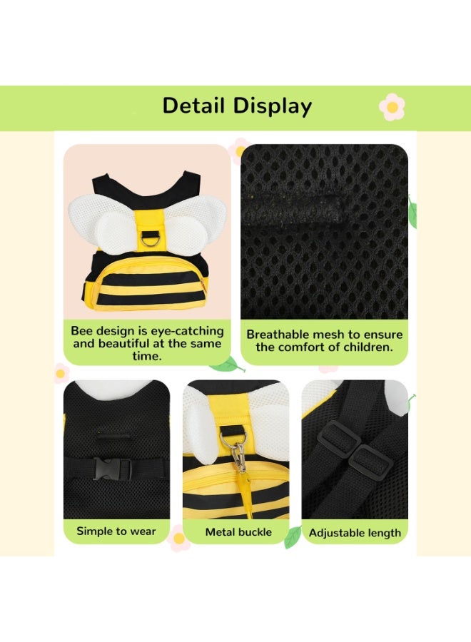 LEFAFA Toddler Harness Leash with Anti Lost Wrist Link, 3 in 1 Baby Safety Harnesses with Backpack and Key Lock, Cute Baby Walking Wristband Assistant Strap Belt for Baby Girls Boys - Image 3
