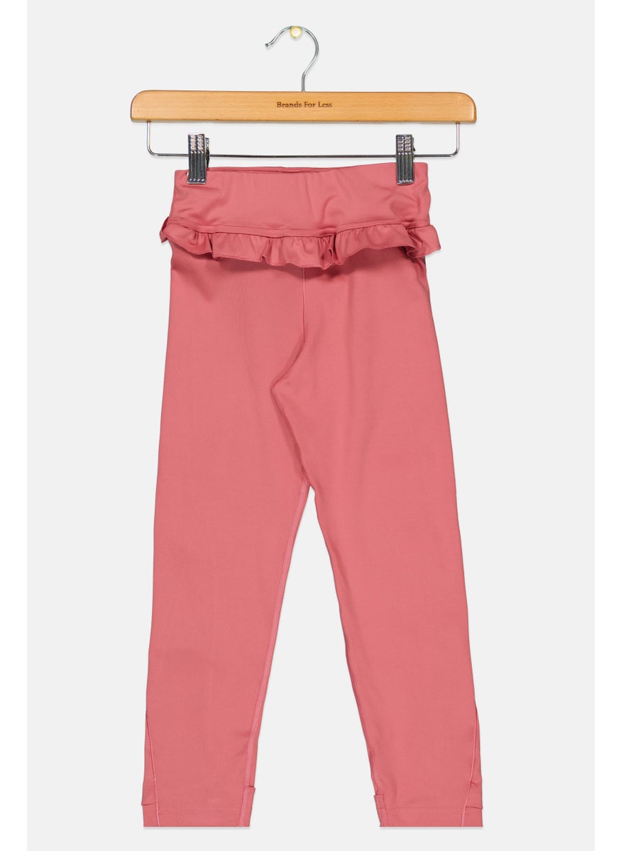 Adidas Kids Girl Training Leggings, Mauve  - Image 1