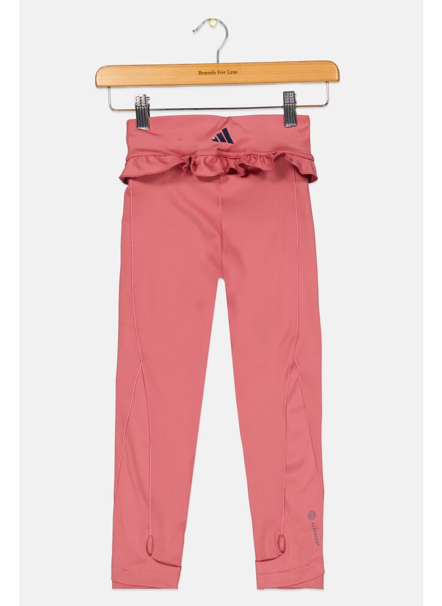 Adidas Kids Girl Training Leggings, Mauve  - Image 2