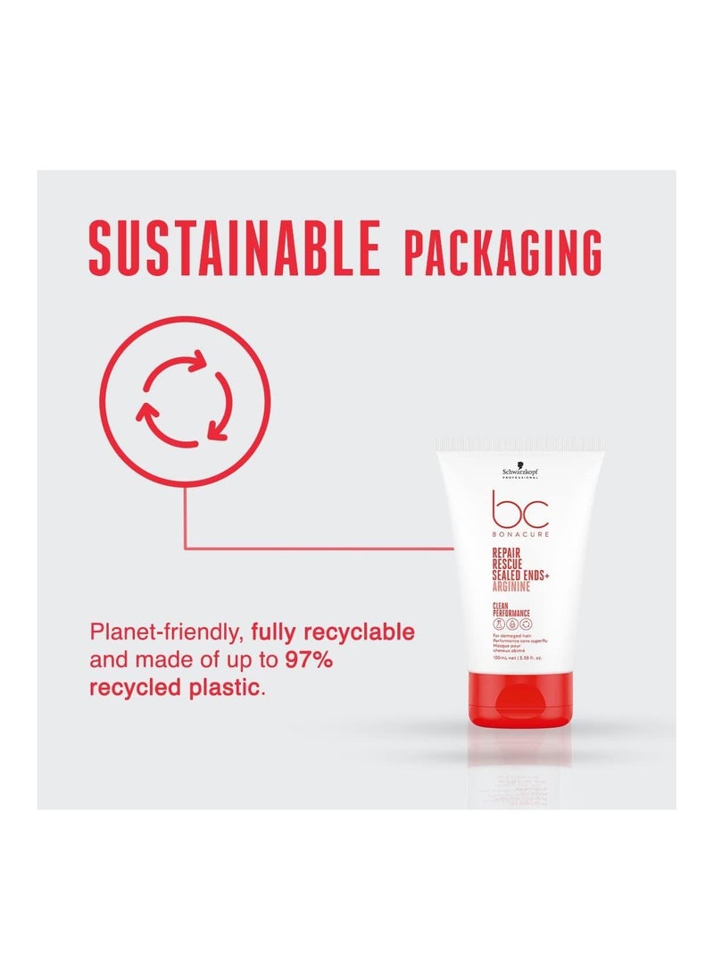 Schwarzkopf - Schwarzkopf Professional Bonacure Repair Rescue Sealed Ends with Arginine For Preventing Split Ends, 100ml - Image 1