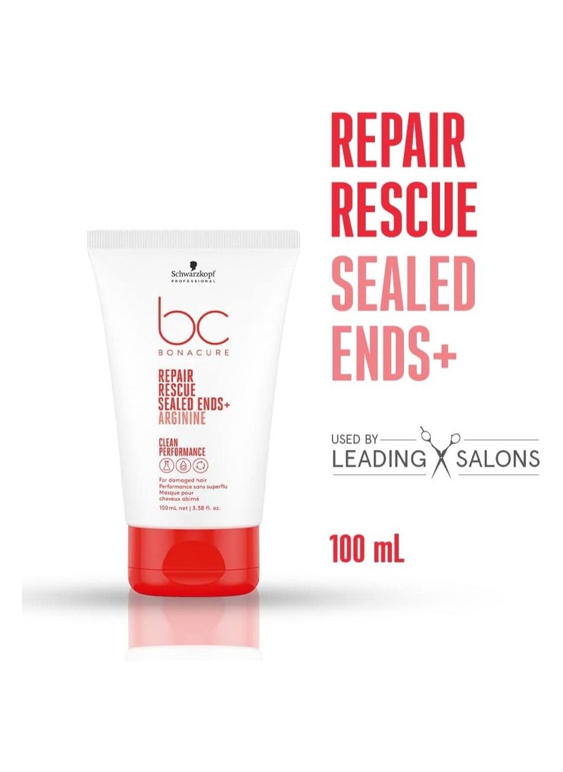 Schwarzkopf - Schwarzkopf Professional Bonacure Repair Rescue Sealed Ends with Arginine For Preventing Split Ends, 100ml - Image 1