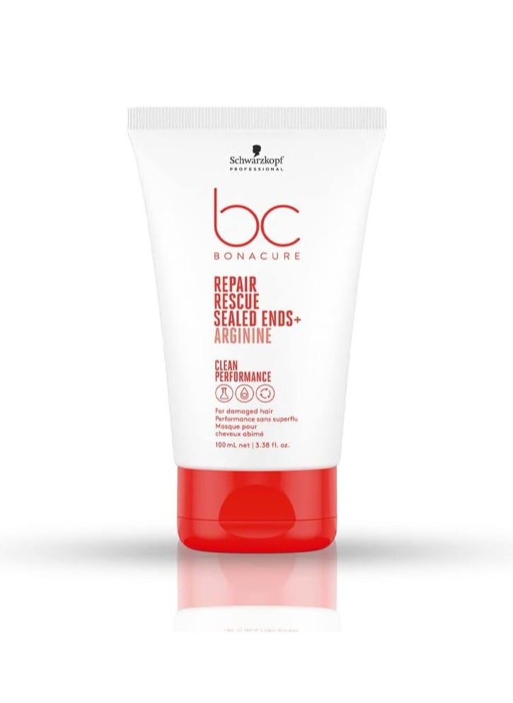 Schwarzkopf - Schwarzkopf Professional Bonacure Repair Rescue Sealed Ends with Arginine For Preventing Split Ends, 100ml - Image 1