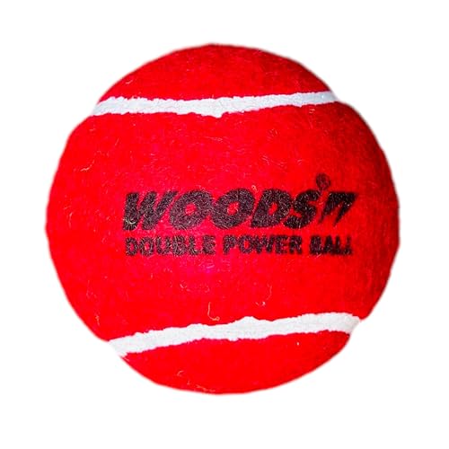 WOODS Double Power Cricket Tennis Balls (12) - Image 1