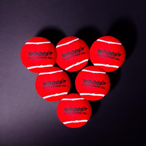 WOODS Double Power Cricket Tennis Balls (12) - Image 3