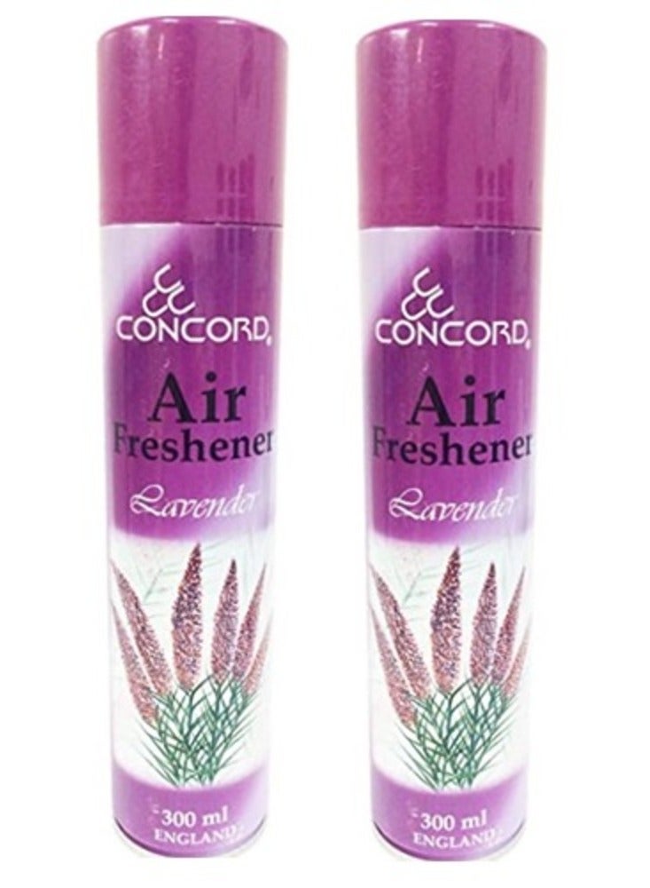CONCORD Lavender  Air Freshener Long-lasting Aroma - 2 x 300 ml