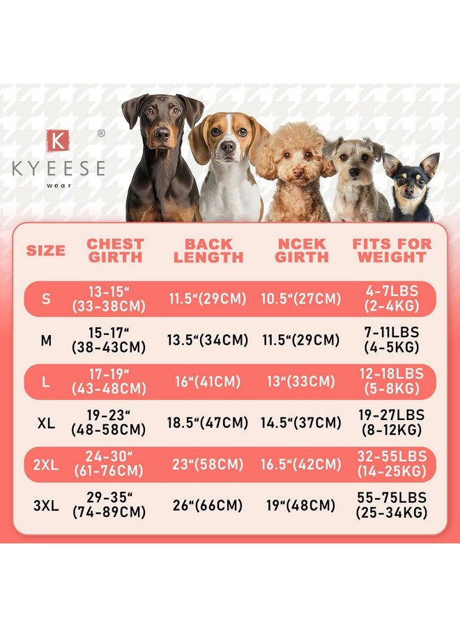 KYEESE قطعتين من سترة الكلاب، بلوفر، سترات الحيوانات الأليفة للكلاب متوسطة الحجم، ملابس ناعمة للكلاب، سترة قابلة للتمدد للحيوانات الأليفة، معاطف دافئة للكلاب، سترة بياقة مدورة للكلاب الكبيرة - Image 4