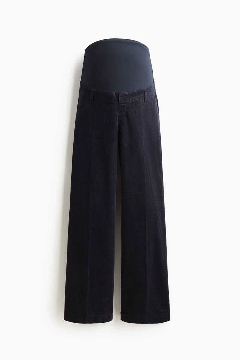 H&M MAMA Flared corduroy trousers