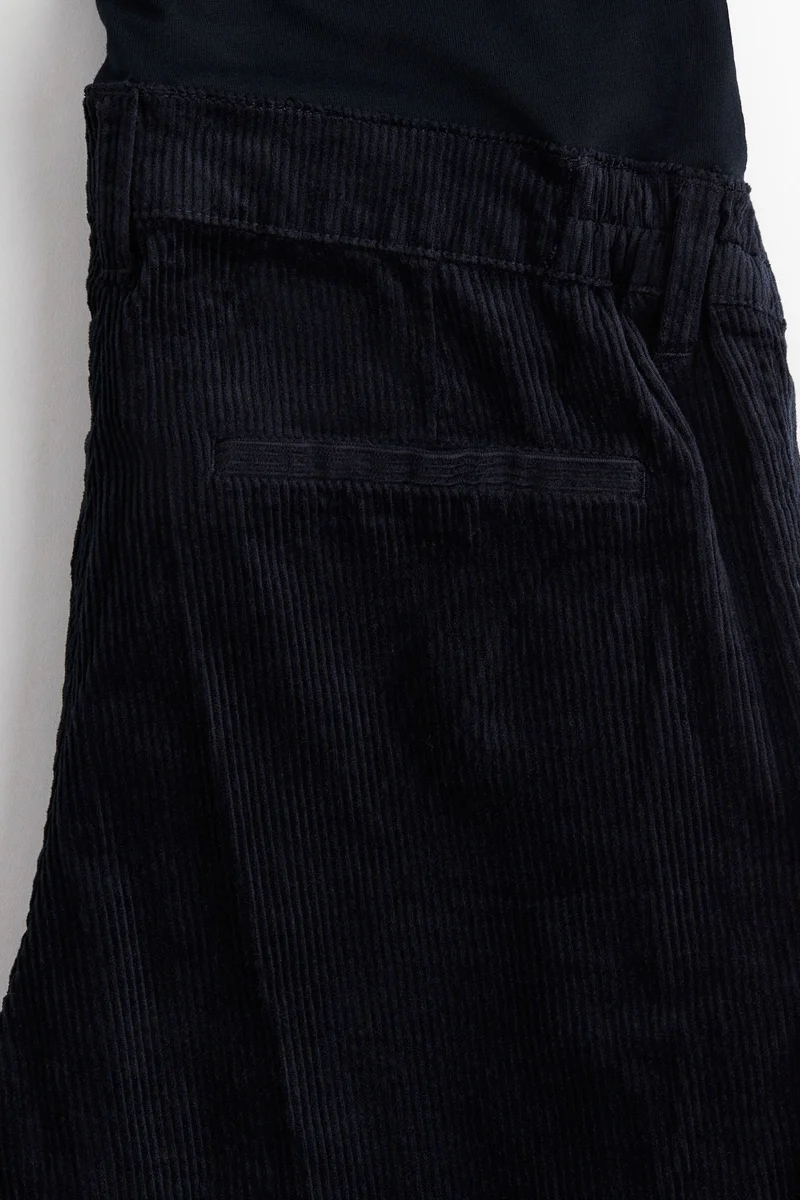 H&M MAMA Flared corduroy trousers