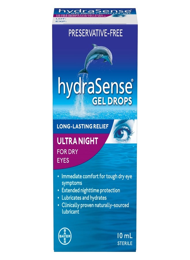 HydraSense Gel Drops 10ml Night Therapy for Dry Eyes - Image 1