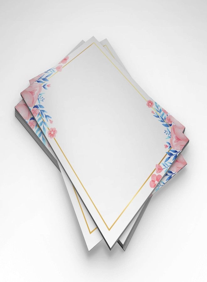 alterEgo Stationery Letter Writing Kraft Paper and Envelopes for Poems, Lyrics, Invitation, Expressing Gratitude Envelopes (A5 Size, Watercolor Cornflower) -Pack of 24 - Image 3