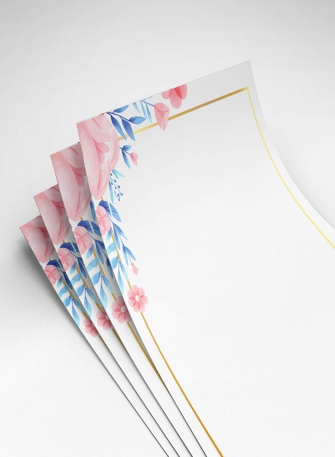 alterEgo Stationery Letter Writing Kraft Paper and Envelopes for Poems, Lyrics, Invitation, Expressing Gratitude Envelopes (A5 Size, Watercolor Cornflower) -Pack of 24 - Image 2