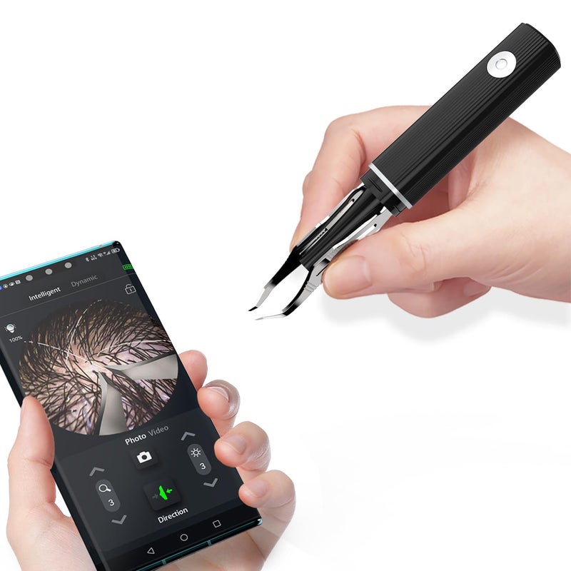 Hair Removal Tweezer with 1080p Camera Ultimate Precision Tweezer with Camera  Perfect for Delicate Tasks   Ear Hair Eyebrow Tweezer