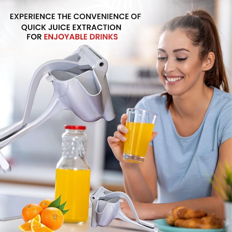 BROOKITCHEN Metal LemonLime SqueezerManual Hand Press Juicer276 x 155 x 129 cmSilver - Image 3