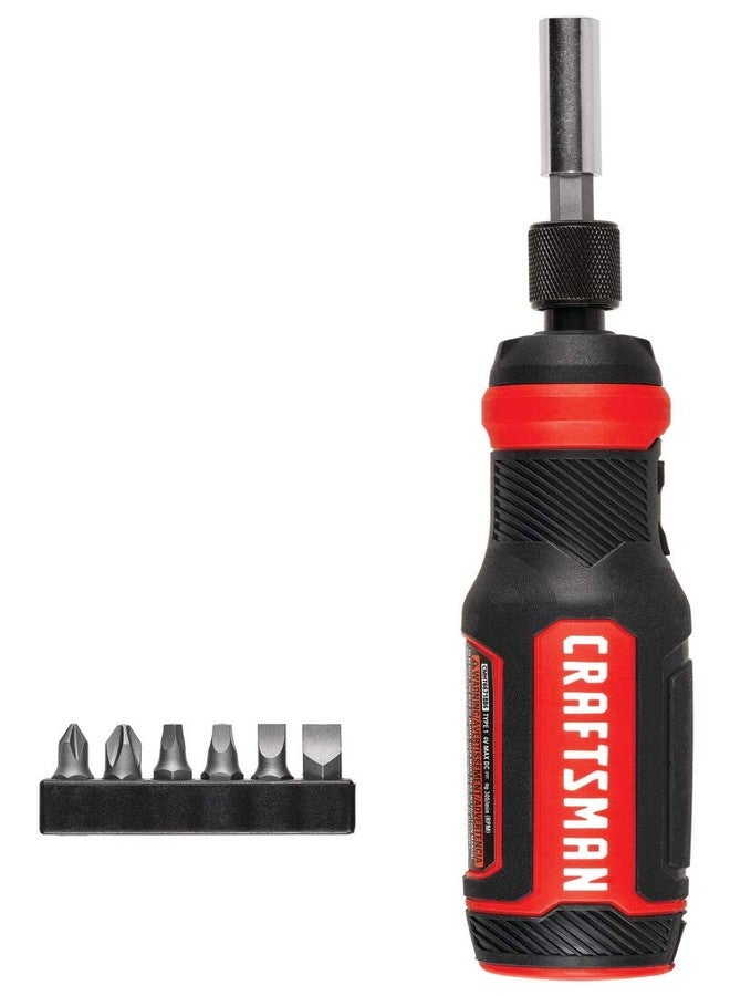 CRAFTSMAN Cordless Screwdriver, 4V, 8-Piece Set (CMHT66718B6) - Image 4