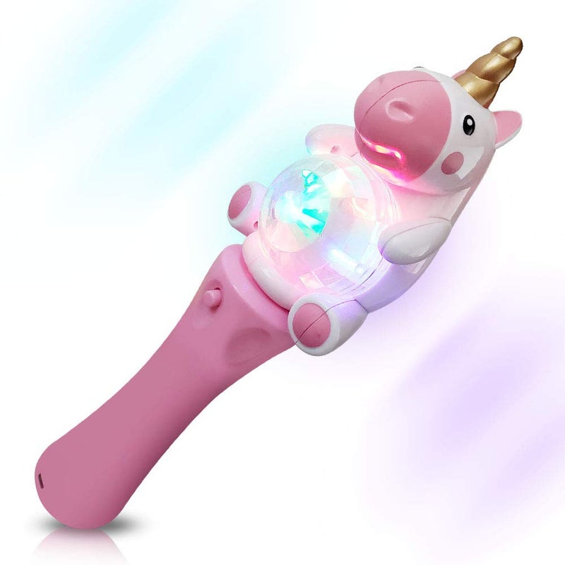 ArtCreativity Unicorn Wand 95 Inch Light Up Spinning Wand with LEDs Fun Pretend Play Prop for Kids Unicorn Light Up Spinner Best Birthday Gift for Girls and Boys Batteries Included - Image 3