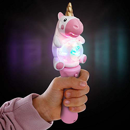 ArtCreativity Unicorn Wand 95 Inch Light Up Spinning Wand with LEDs Fun Pretend Play Prop for Kids Unicorn Light Up Spinner Best Birthday Gift for Girls and Boys Batteries Included - Image 5