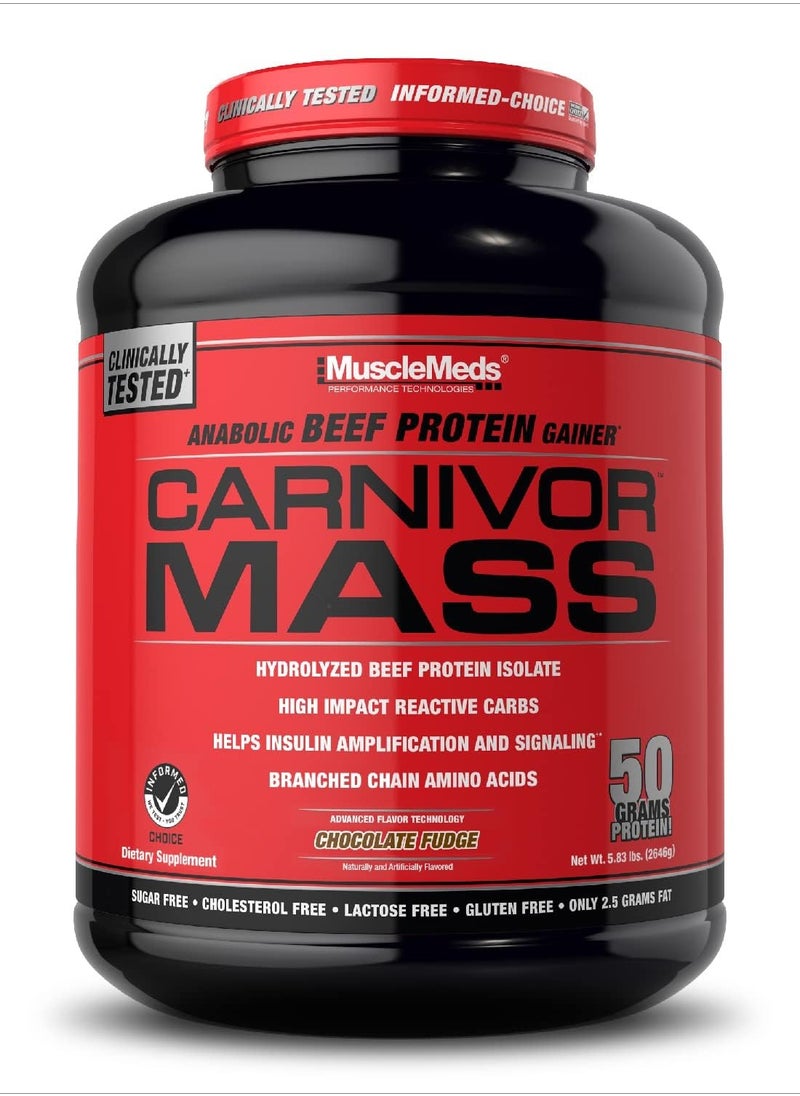 MUSCLEMEDS - Musclemeds, Carnivor Mass, 5.83LB, Chocolate Fudge - Image 1