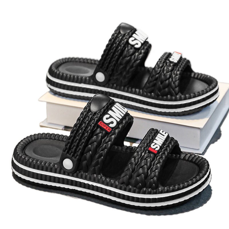 Large Size Slippers for Men, Summer 2025 New Style, Wear-Resistant Soft-Soled Beach Sandals for Driving and Driving - Image 4