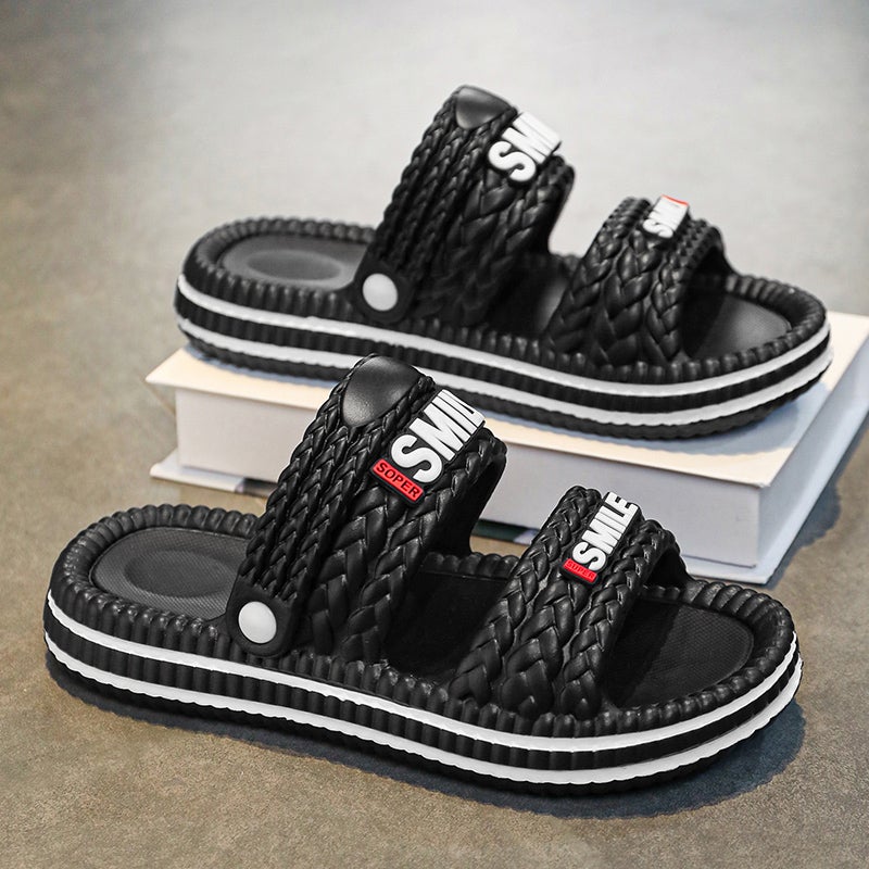 Large Size Slippers for Men, Summer 2025 New Style, Wear-Resistant Soft-Soled Beach Sandals for Driving and Driving - Image 1