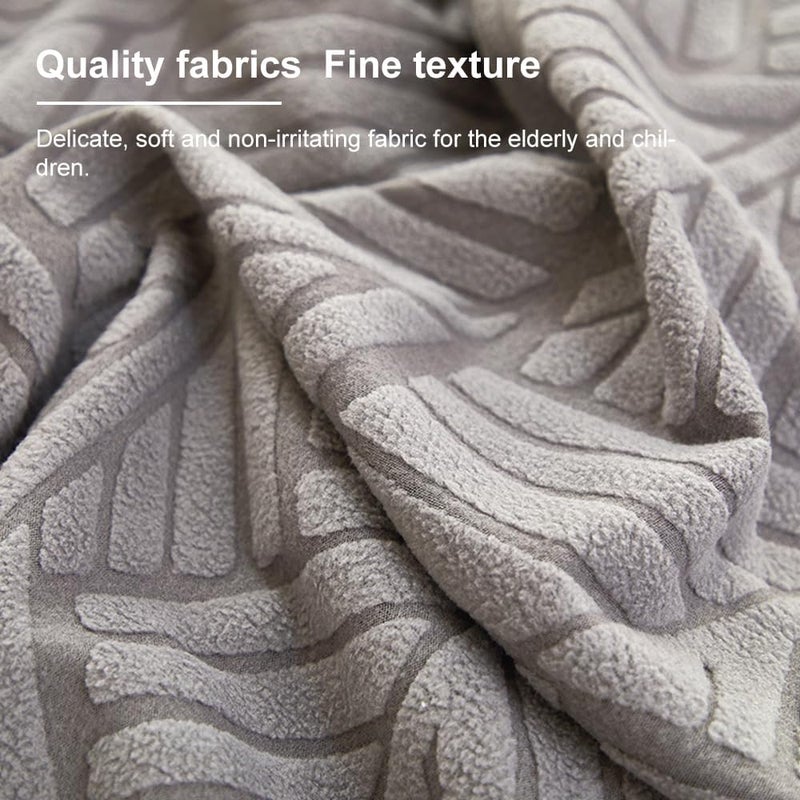 wweenuo Stretch Bed Headboard Covers, Jacquard Fabric Headboard Slipcover, Soft Dustproof Protector Cover for Upholstered Headboard Queen King (Dark Gray, 1.8m/70.9in) - Image 4