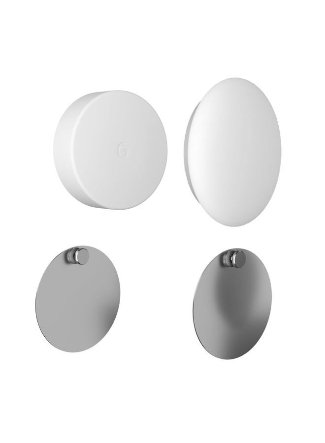 Teccle Wall Mount for Nest Temperature Thermostat Sensor 2 Pack No Hole Needed - Stainless Steel Bracket Plate for Google Nest Temperature Sensor - Mount to Any Smooth and Dry Surface - Image 1