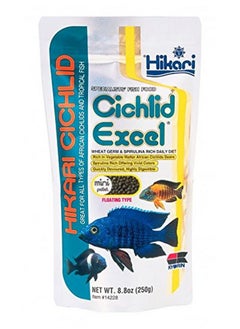 Hikari Adult Cichlid Excel Fish Food Pellets(Mini), 250G 