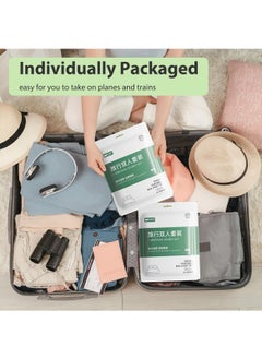 Sharpdo 4 PCS Disposable Bed Sheets Travel Sheets for Hotel Disposable Sheets for Bed Travel Bedding Cover Portable Sheet with 1 Quilt Cover 1 Sheet and 2 Pillowcase for Travel Business Trip Spa Hotel 220*240cm  - Image 3