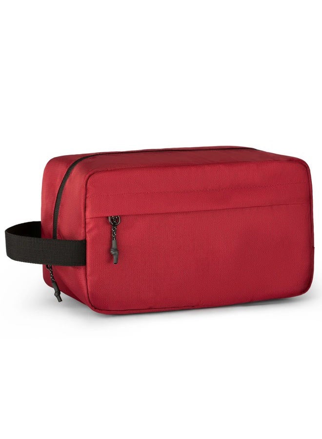 Vorspack Toiletry Bag Hanging Dopp Kit for Men Water Resistant Shaving Bag with Large Capacity for Travel - Maroon - Image 1