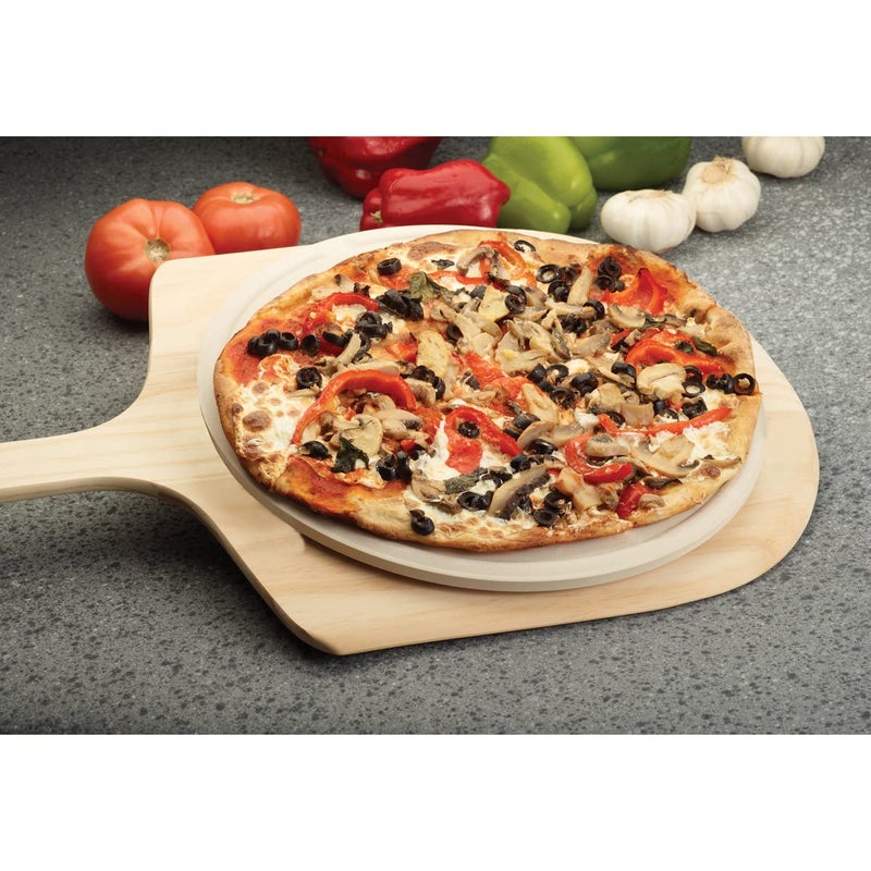 Fante's Fantes Pizza Baking Stone with Serving Rack, Natural Ceramic Stoneware, The Italian Market Original since 1906 - Image 5