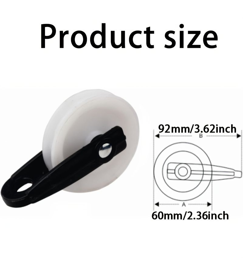 2Pcs Nylon Clothesline Pulley Kit Outdoor Puller Rope Wire Rope Clothes Drying Line - Image 3