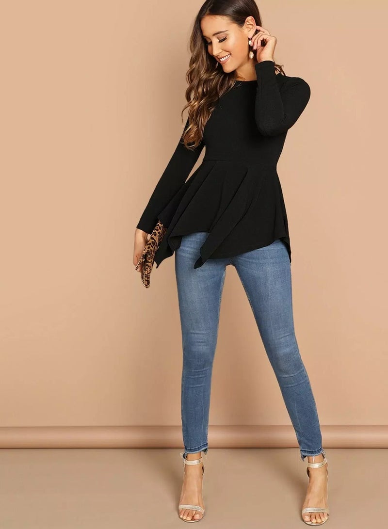 Hanky Hem Peplum Tee