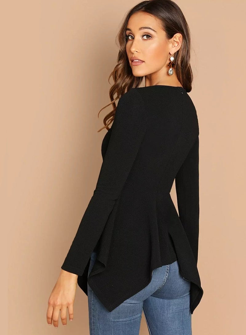 Hanky Hem Peplum Tee