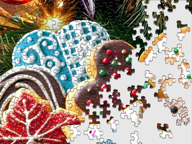 Springbok Santa's Cookies 500 Piece Jigsaw Puzzle for Adults and Family - Unique Cut Pieces - Made in USA - Image 4