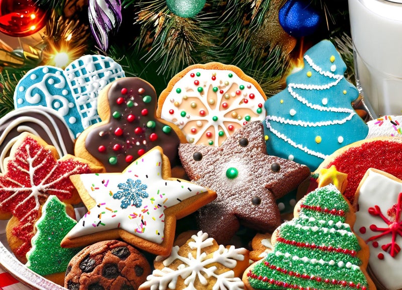 Springbok Santa's Cookies 500 Piece Jigsaw Puzzle for Adults and Family - Unique Cut Pieces - Made in USA - Image 1