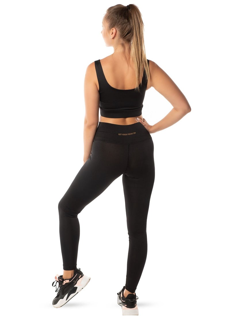 Fit Freak - Black basic legging - Image 1