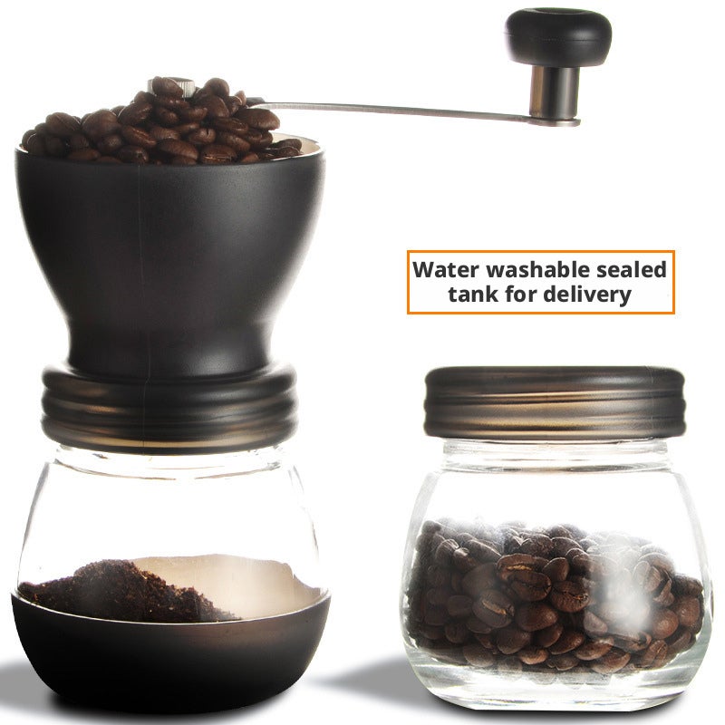 Portable Hand Coffee Grinder with Ceramic Burr and Jar - Image 4