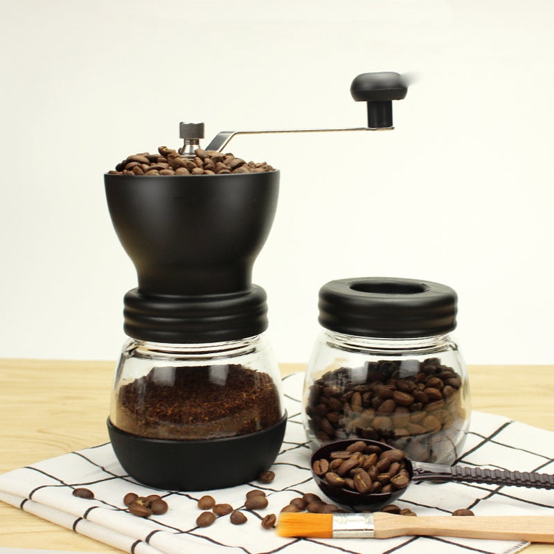 Portable Hand Coffee Grinder with Ceramic Burr and Jar - Image 1